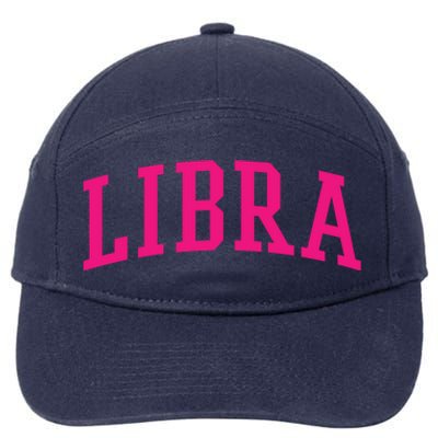 Pink Varsity Libra Gift 7-Panel Snapback Hat