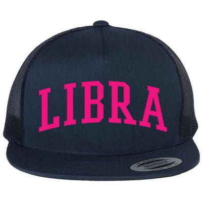 Pink Varsity Libra Gift Flat Bill Trucker Hat