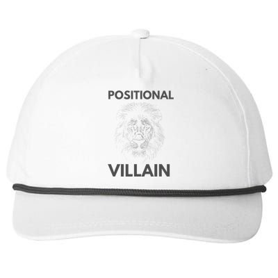 Positional Villain Lion Snapback Five-Panel Rope Hat