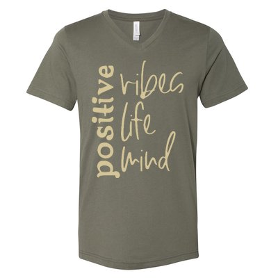 Positive Vibes Life Mind V-Neck T-Shirt