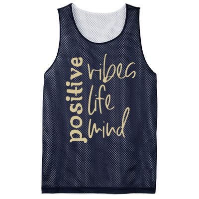 Positive Vibes Life Mind Mesh Reversible Basketball Jersey Tank