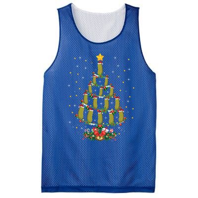 Pickle Vegetable Lover Xmas Gift Pickle Christmas Tree Funny Gift Mesh Reversible Basketball Jersey Tank