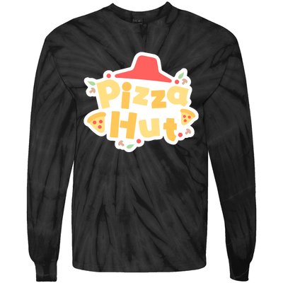 Pizzahut Vtuber Logo Tie-Dye Long Sleeve Shirt