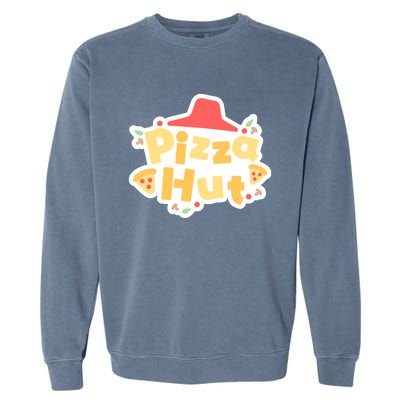 Pizzahut Vtuber Logo Garment-Dyed Sweatshirt