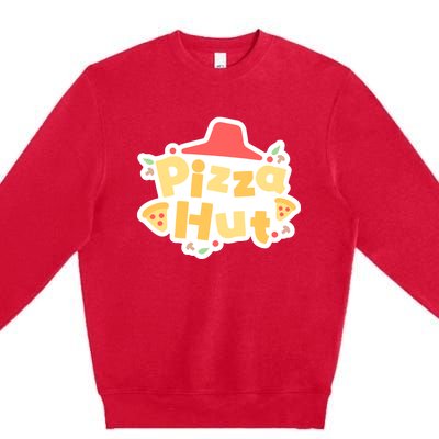 Pizzahut Vtuber Logo Premium Crewneck Sweatshirt