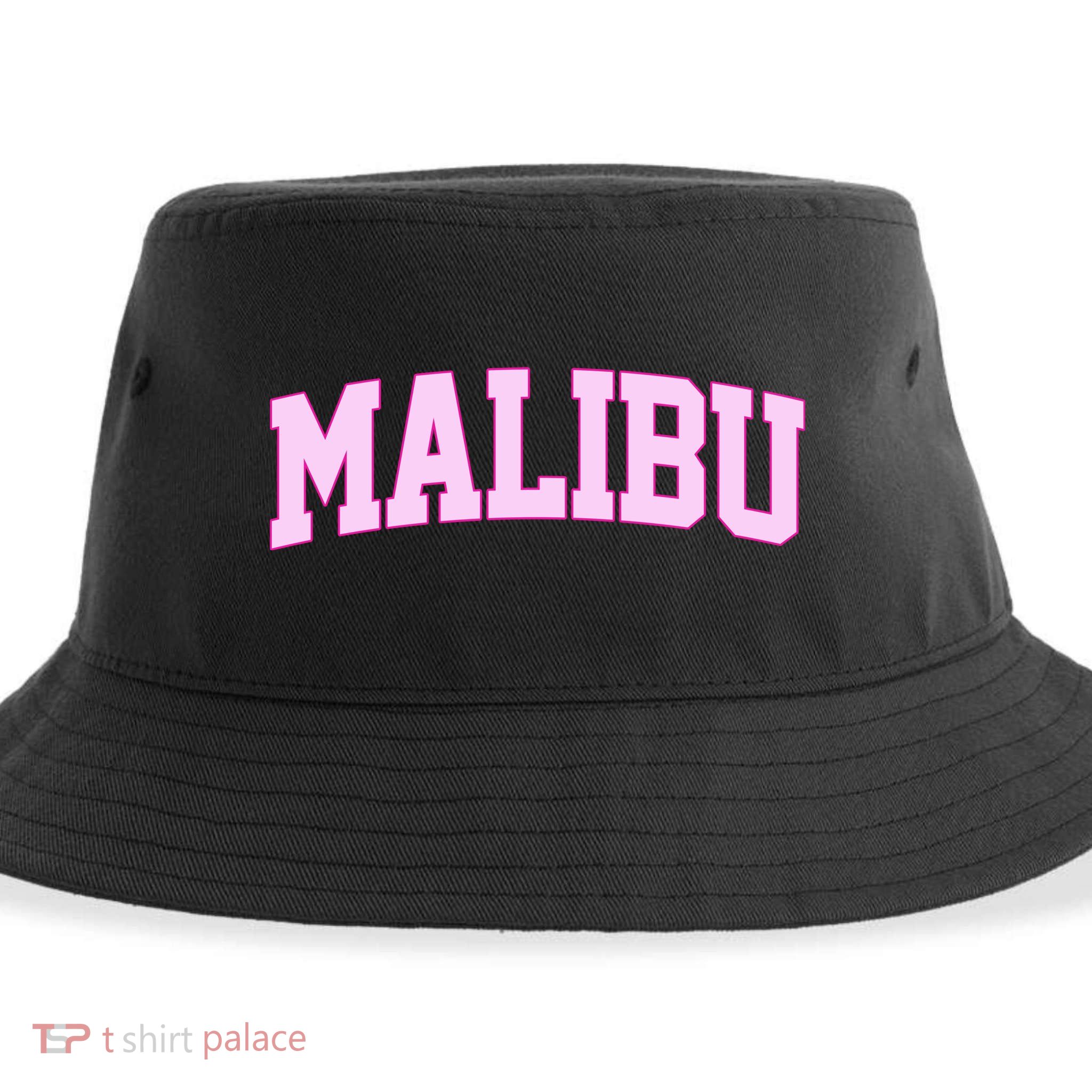 Preppy Varsity Malibu California Sustainable Bucket Hat