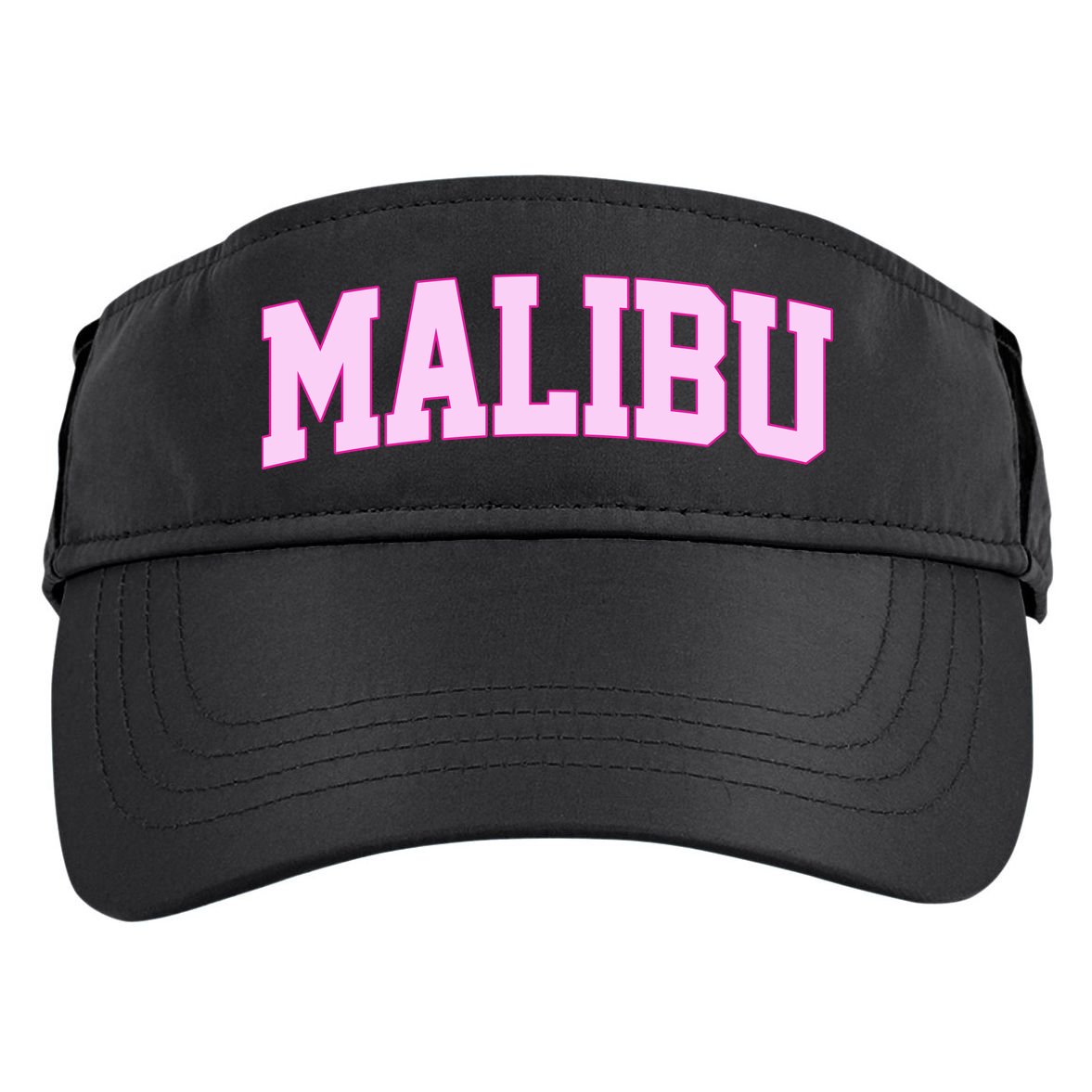 Preppy Varsity Malibu California Adult Drive Performance Visor