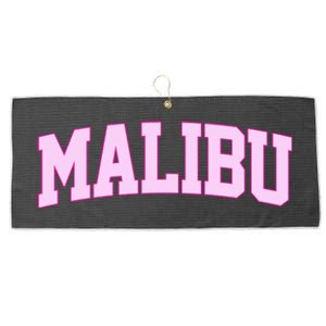 Preppy Varsity Malibu California Large Microfiber Waffle Golf Towel