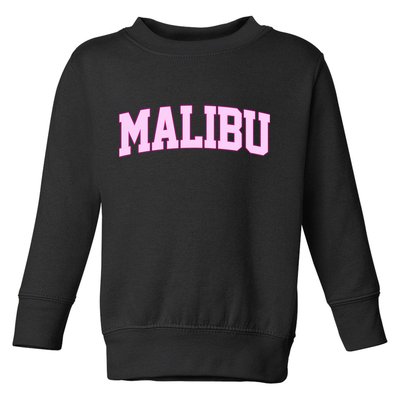 Preppy Varsity Malibu California Toddler Sweatshirt