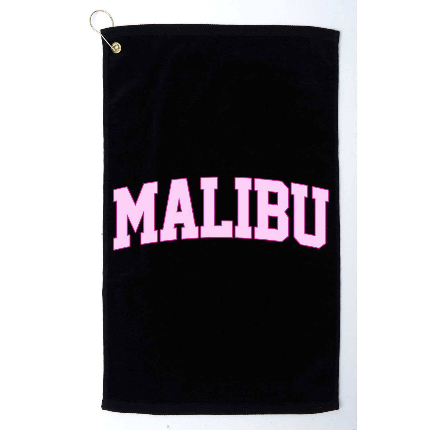 Preppy Varsity Malibu California Golf Towel