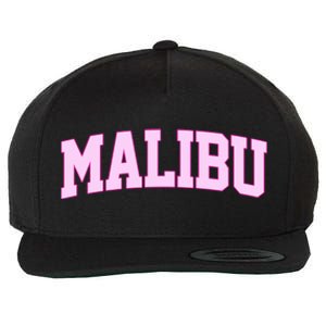 Preppy Varsity Malibu California Wool Snapback Cap