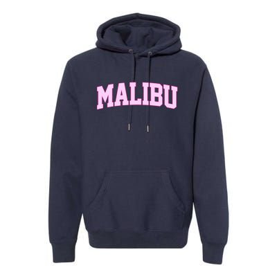 Preppy Varsity Malibu California Premium Hoodie