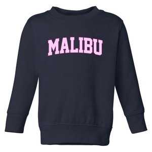 Preppy Varsity Malibu California Toddler Sweatshirt