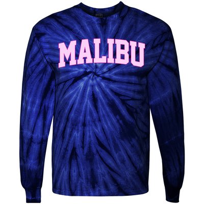 Preppy Varsity Malibu California Tie-Dye Long Sleeve Shirt