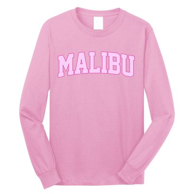 Preppy Varsity Malibu California Long Sleeve Shirt