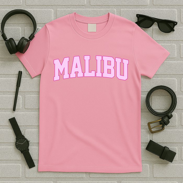Preppy Varsity Malibu California T-Shirt
