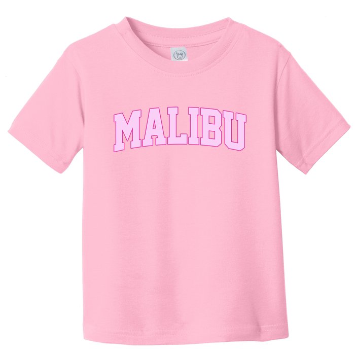 Preppy Varsity Malibu California Toddler T-Shirt