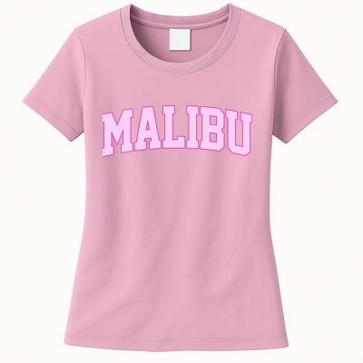 Preppy Varsity Malibu California Womens T-Shirt