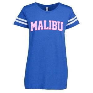 Preppy Varsity Malibu California Enza Ladies Jersey Football T-Shirt