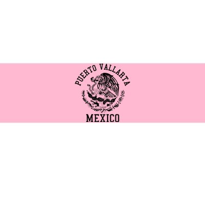 Puerto Vallarta Mexico Pride Mexican Flag Vintage Bumper Sticker