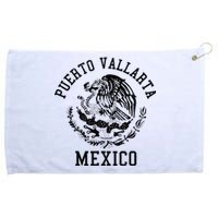 Puerto Vallarta Mexico Pride Mexican Flag Vintage Grommeted Golf Towel