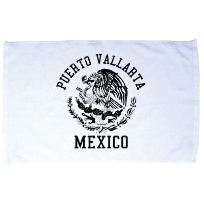 Puerto Vallarta Mexico Pride Mexican Flag Vintage Microfiber Hand Towel