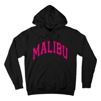 Preppy Varsity Malibu Ca California Font Hoodie