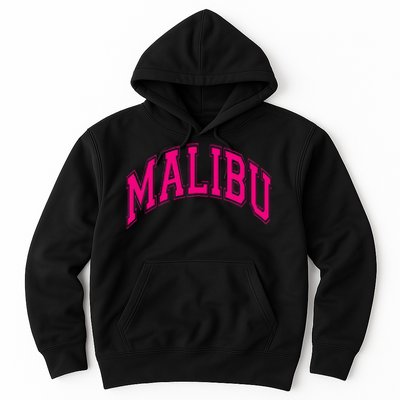 Preppy Varsity Malibu Ca California Font Hoodie