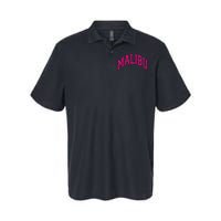 Preppy Varsity Malibu Ca California Font Softstyle Adult Sport Polo