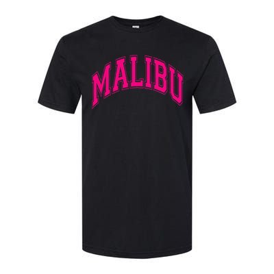 Preppy Varsity Malibu Ca California Font Softstyle CVC T-Shirt