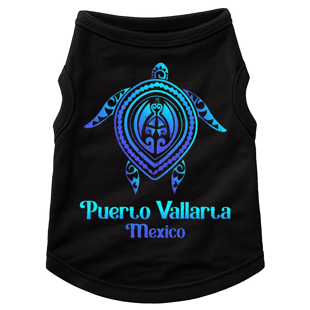 Puerto Vallarta Mexico Souvenirs Tropical Blue Sea Turtle Doggie Tank