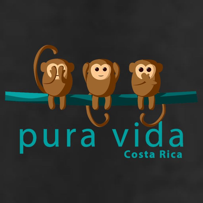Pura Vida Monkeys Costa Rica Adult Drive Performance Visor
