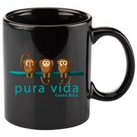 Pura Vida Monkeys Costa Rica 11oz C Handle Ceramic Mug