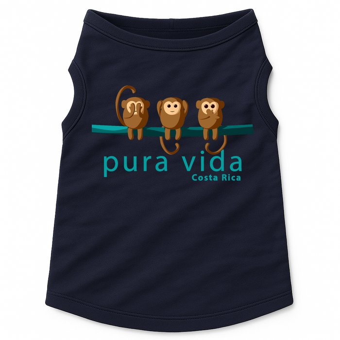 Pura Vida Monkeys Costa Rica Doggie Tank