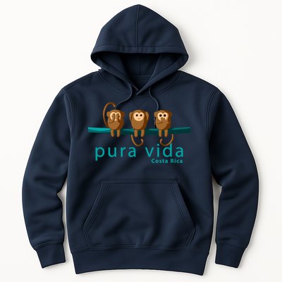 Pura Vida Monkeys Costa Rica Hoodie
