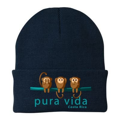 Pura Vida Monkeys Costa Rica Knit Cap Winter Beanie