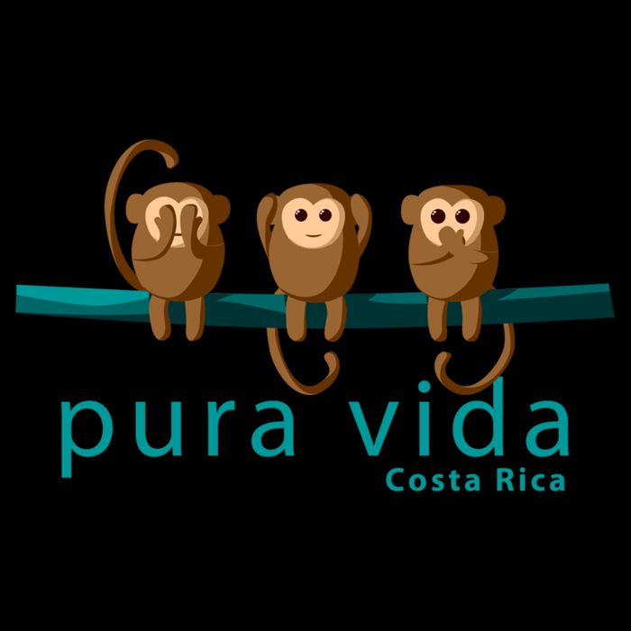 Pura Vida Monkeys Costa Rica Gift Cooling Performance Crew T-Shirt