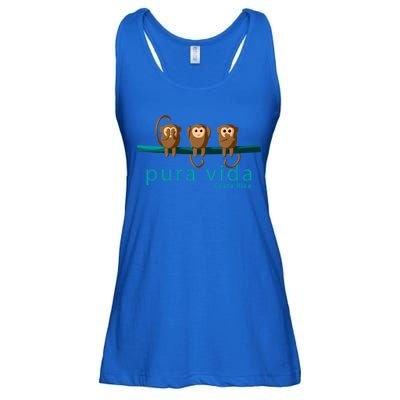 Pura Vida Monkeys Costa Rica Gift Ladies Essential Flowy Tank