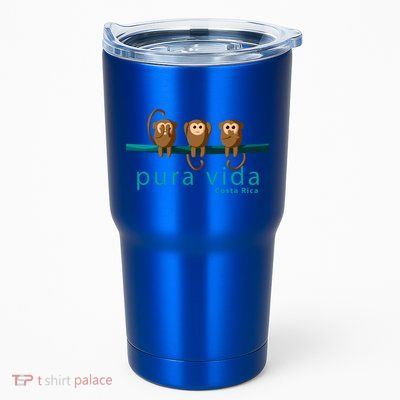 Pura Vida Monkeys Costa Rica Gift Tumbler