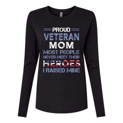 Proud Veteran Mom Mothers Day Gift I Raised My Hero Soldier Gift Womens Cotton Relaxed Long Sleeve T-Shirt