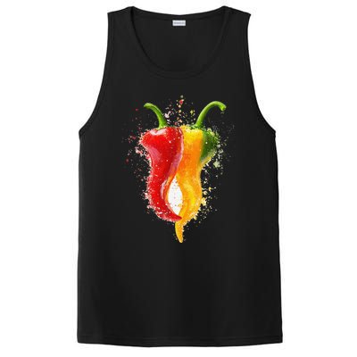 Pepper Vegetable Motif Garden Pepper PosiCharge Competitor Tank