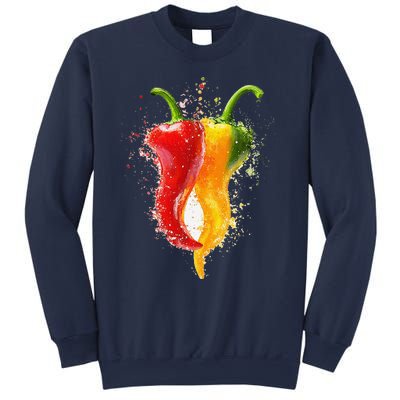 Pepper Vegetable Motif Garden Pepper Sweatshirt