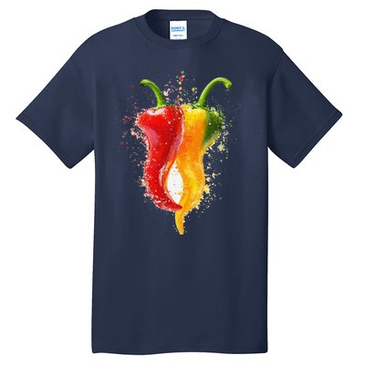 Pepper Vegetable Motif Garden Pepper Tall T-Shirt