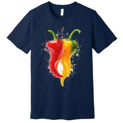 Pepper Vegetable Motif Garden Pepper Premium T-Shirt