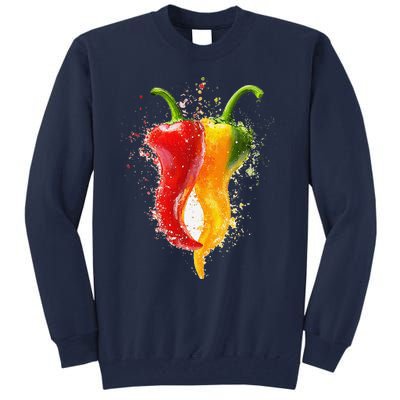 Pepper Vegetable Motif Garden Pepper Tall Sweatshirt