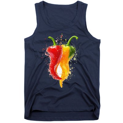 Pepper Vegetable Motif Garden Pepper Tank Top