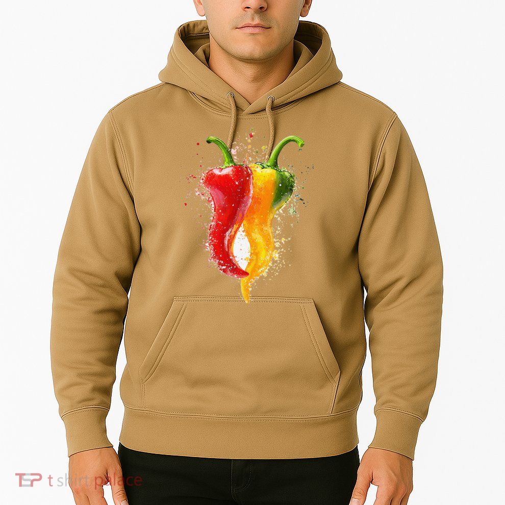 Pepper Vegetable Motif Garden Pepper Hoodie