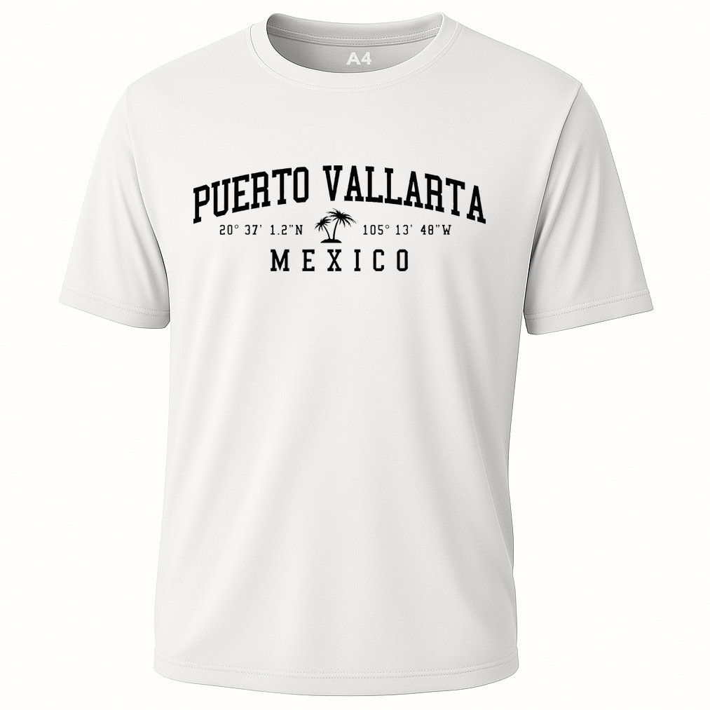 Puerto Vallarta Mexico Beach Cooling Performance Crew T-Shirt