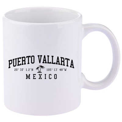 Puerto Vallarta Mexico Beach 11oz C Handle Ceramic Mug