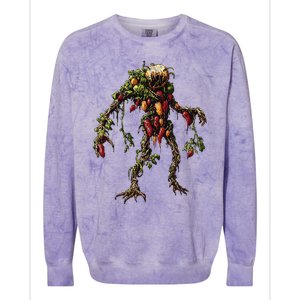 Pepper Vegetable Motif Garden Pepper Colorblast Crewneck Sweatshirt